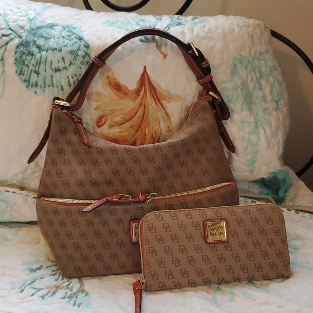 Dooney and Burke Canvas and Wallet